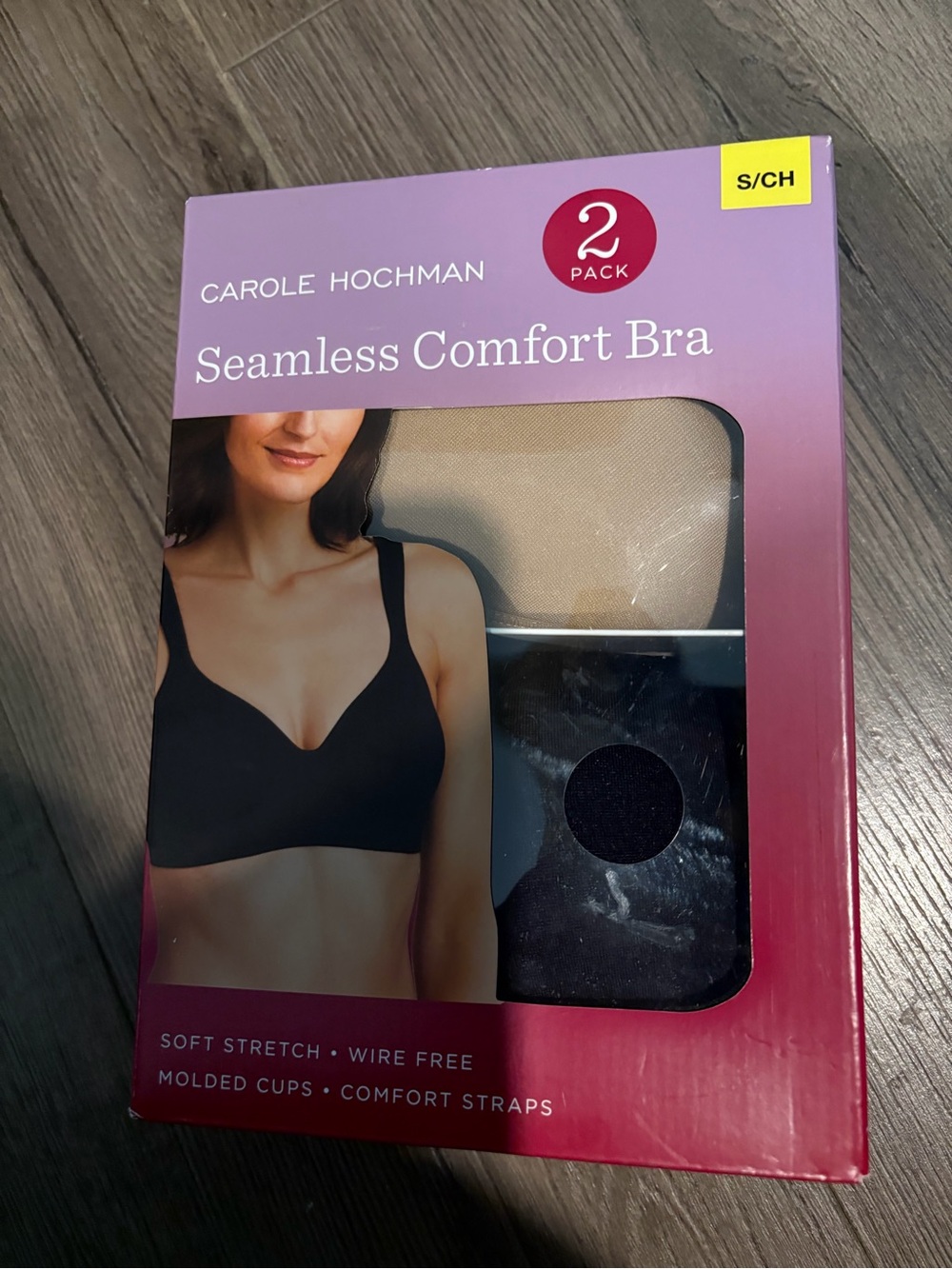 Women’s Carole Hochman 2PK Seamless Comfort Bra Size S